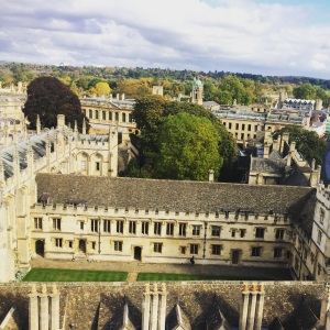 View of All Souls College from St Mary's Tower. 